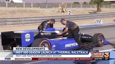 Indy Car Season Launch At Thermal Racetrack Youtube