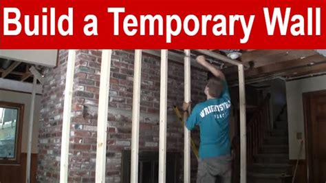 How To Build A Temporary Wall Youtube