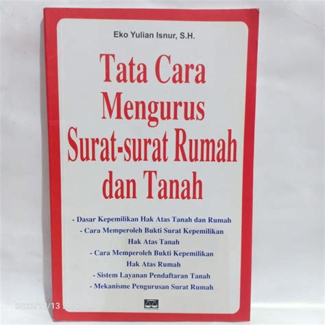 Jual Original Buku Tata Cara Mengurus Surat Surat Rumah Dan Tanah