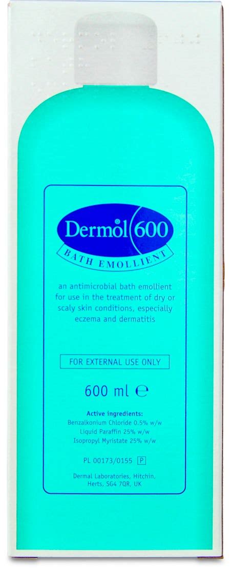 Dermol 600 Bath Emollient 600ml Medino