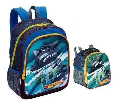 Mochila G Hot Wheels x Costas Sestini Tubarão d Lancheira