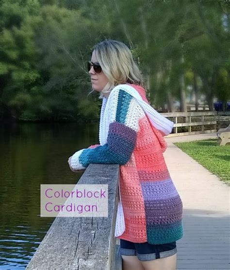 Colorblock Cardigan Free Crochet Pattern By Croyden Crochet Crochet