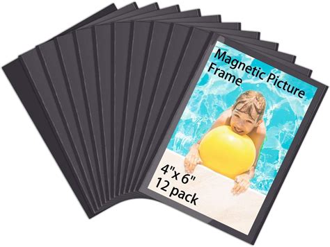 Buy HIIMIEI 12 Pack 4x6 Inches Magnet Photo Frames For Refrigerator No