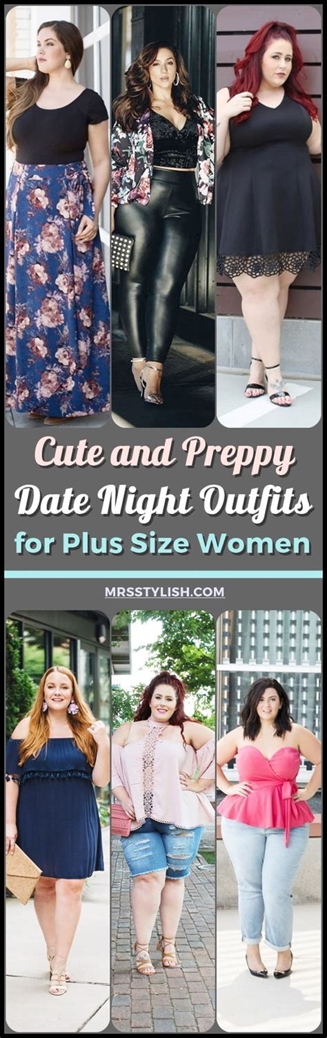 40 Cute And Preppy Date Night Outfits For Plus Size Women