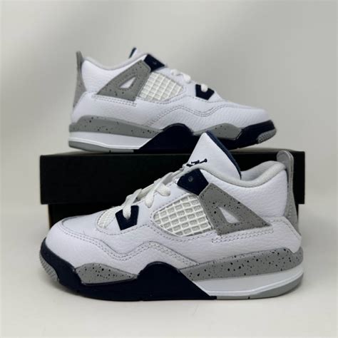 Nike Air Jordan Retro IV 4 TD Midnight Navy Baby Toddler Size 10c ...