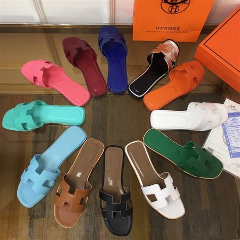 Wholesale Leather Print Summer Women Sandals Famous Brand Beach Slides