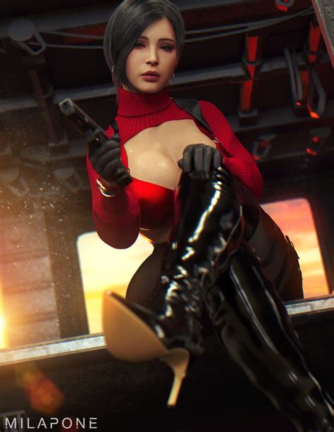 Resident Evil Hot Hentai Female Only Wide Hips Pinup Pose