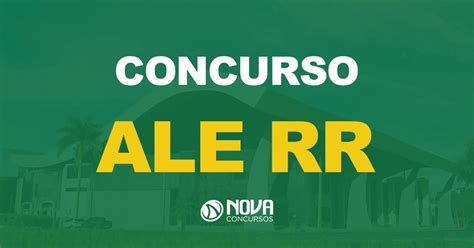 Concurso Ale Rr Comiss O Formada Nova Concursos