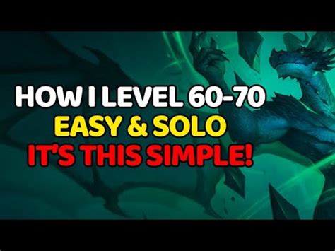 How I Level My Alts Easy Solo From In Dragonflight Patch