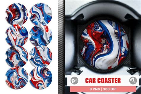 Car Coaster Th July Marble Texture Graphic By Artnoy Creative Fabrica