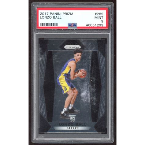 Lonzo Ball Panini Prizm Rc Psa Pristine Auction