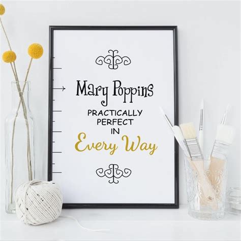 Mary Poppins Disney Quote Print Etsy