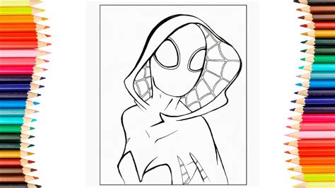 Spider Gwen Coloring Pages Gwen Stacy Coloring Pages Marvels