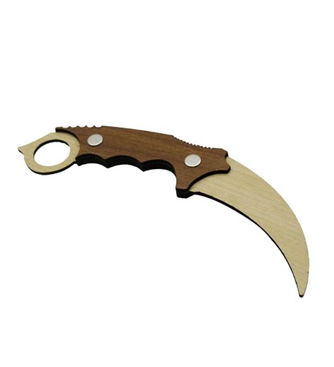 Make In Wood Handmade Wooden Karambit Knife Figure Etsy