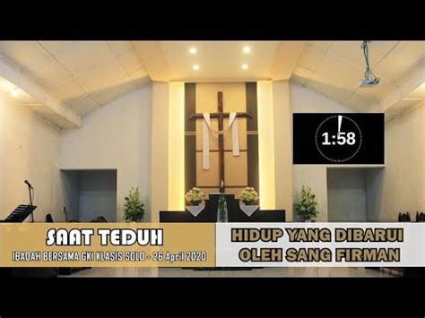 Ibadah Minggu Paska III 26 April 2020 YouTube