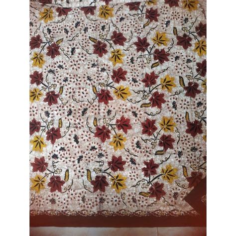 Jual Kain Batik Khas Brebes Motif Klasik Daun Anggur Remekan Shopee