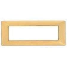 Placca 7 Moduli Colore Oro Lucido Vimar Plana 14657 24