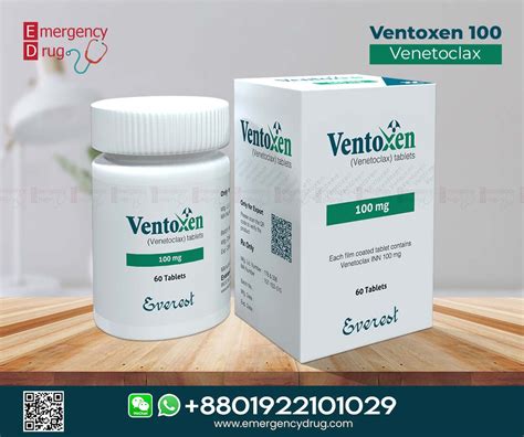 Ventoxen Venetoclax 100 MG 60 Tablets Emergency Drug