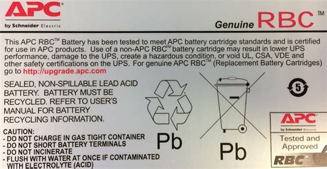 Why should I use only genuine APC Replacement Battery Cartridge (RBC ...