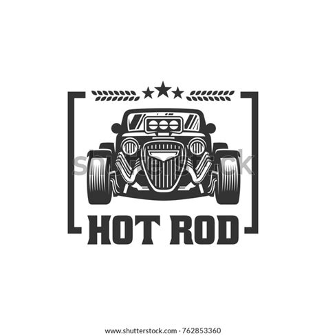 Template Hot Rod Car Logo Hotrod Stock Vector Royalty Free Shutterstock