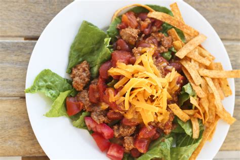 Low-Carb Turkey Taco Salad - Honeybear Lane