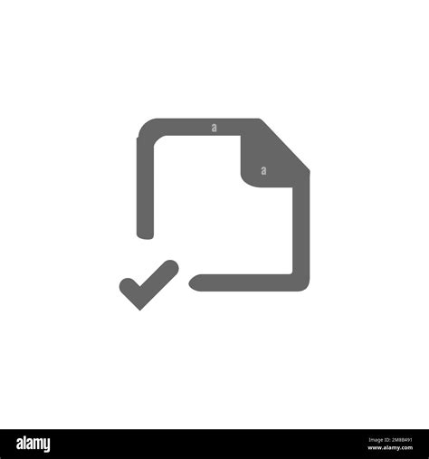 Correct File Flat Icon Graphic Resource Template Vector Illustration