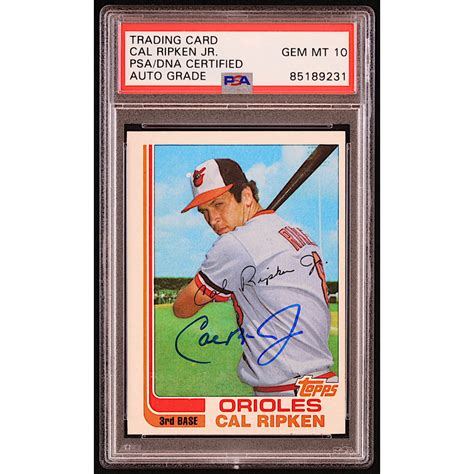 Cal Ripken Jr Signed Topps Traded T Psa Auto Pristine