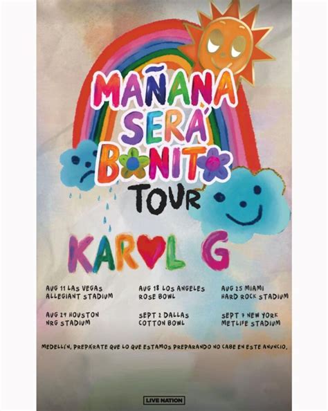 Karol G Tour Schedule And Dates Janel Melisande