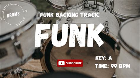 Funky Groove Backing Track Drums Jam Drumless Youtube