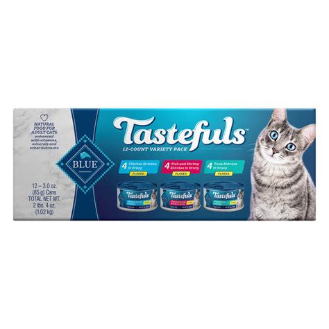 Save on BLUE Tastefuls Adult Wet Cat Food Flaked Variety Pack Natural ...