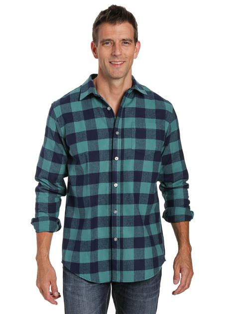 Mens 100% Cotton Flannel Shirt - Regular Fit – Noble Mount