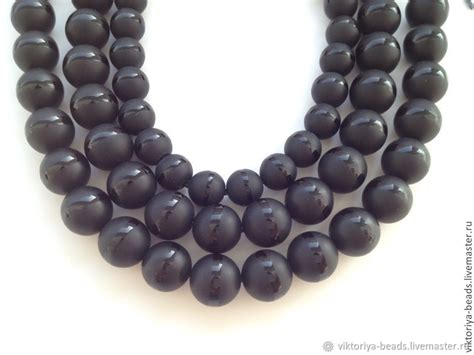 Агат черный матовый купить в интернет-магазине Ярмарка Мастеров по цене ...