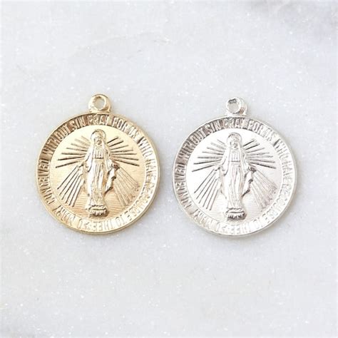 Mm Miraculous Medal Etsy