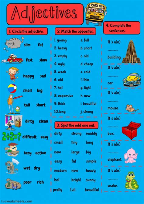 Printable Worksheets Adjective Clauses Adjectiveworksheets Net