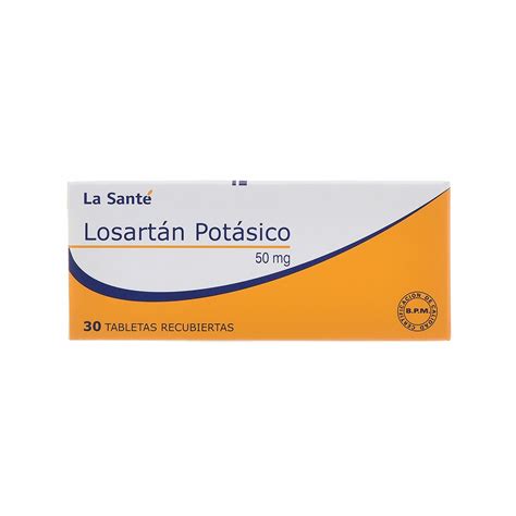 Losartan 50mg Tabletas X30 La Santé