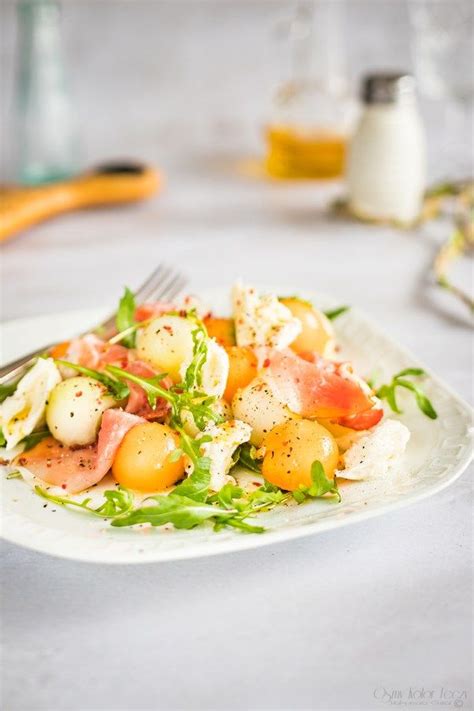 Melon Parma Ham And Mozzarella Salad Recipe Food Fine Food Gastro