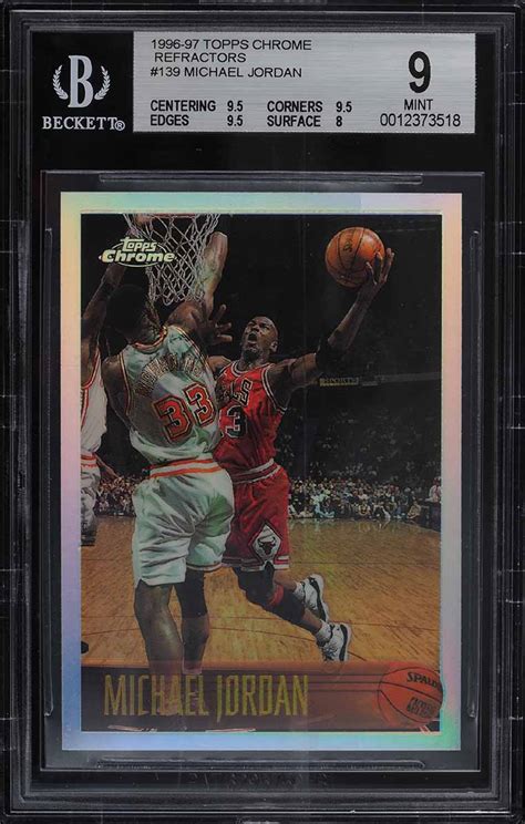 Topps Chrome Refractor Michael Jordan Bgs Mint Pwcc