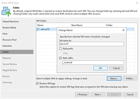 Step Select Target Folder And Change Vm Settings User Guide For