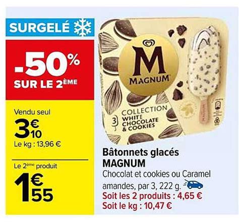 Promo B Tonnets Glac S Magnum Chez Carrefour Icatalogue Fr