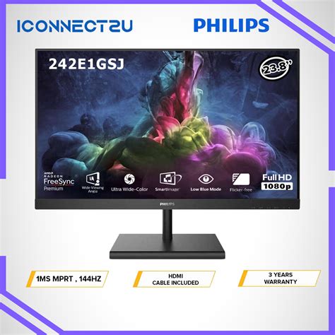 Philips 242E1GSJ 23 8 1ms 144Hz FHD FreeSync VA LED Gaming Monitor