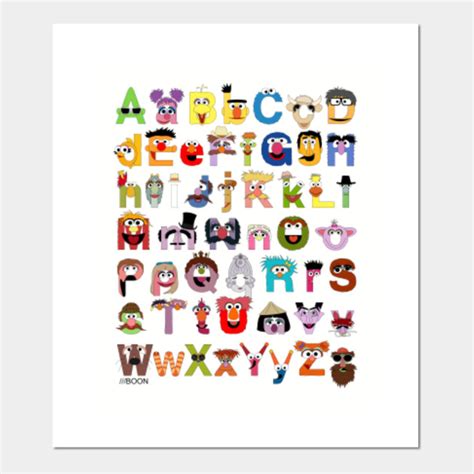 Sesame Street Alphabet Poster