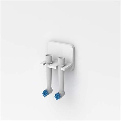 Plexico Gloss White Electric Toothbrush Head Holder Wall Mounted Oral B