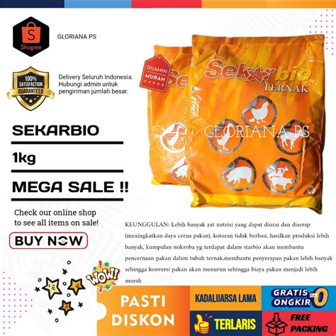 Jual SEKARBIO TERNAK 1KG PROBIOTIK MIKROBAKTERI BAIK UNTUK PENCERNAAN