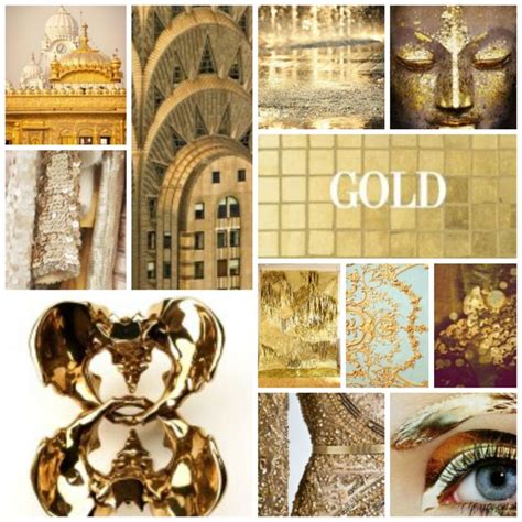 Gold Mood Board Seni