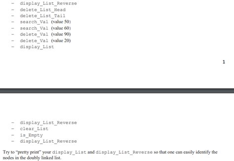 Solved Write A C Program That Implements A Doubly Linked Chegg