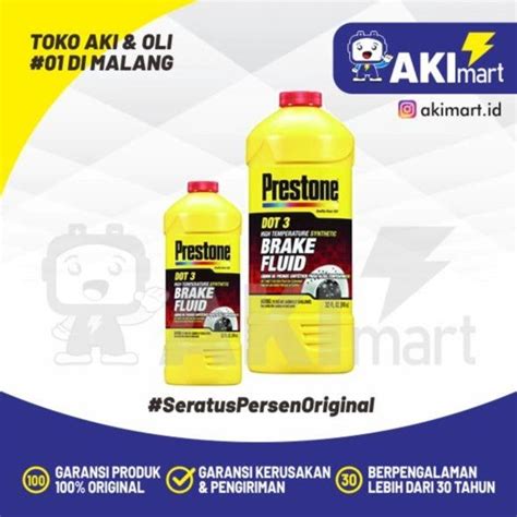 Prestone Brake Fluid Cairan Minyak Rem Dot Merah Ml Lazada