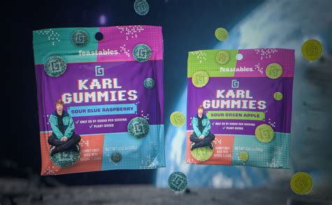 Karl Gummies Sour Green Apple 50gr MrBeast Manzana Verde Acida