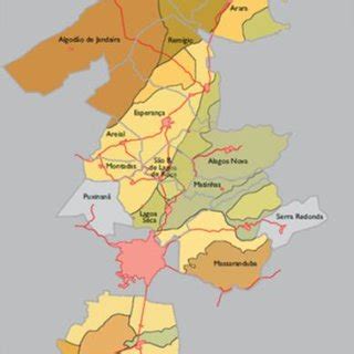 Localiza O Dos Munic Pios Estudados No Territ Rio Da Borborema