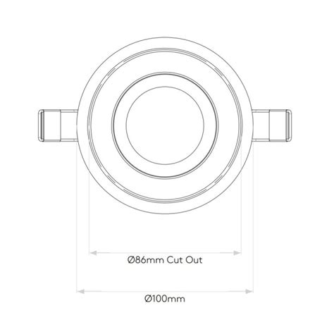 Minima Slimline Round Fixed Fire Rated Ip Downlight In Matt