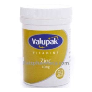 Valupak Zinc 10mg Tablets 50s Faiz Pharmacy Mombasa Kenya